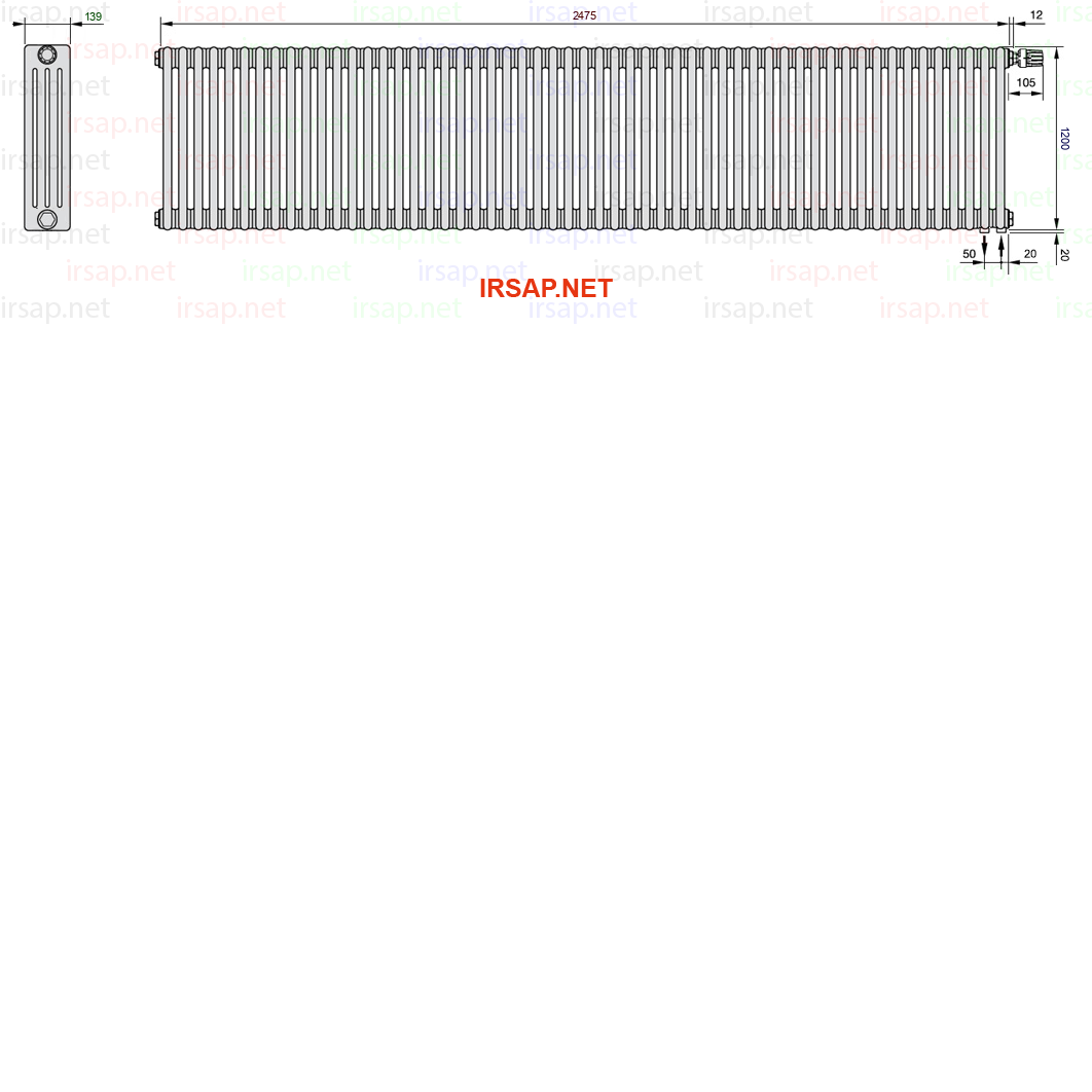 Радиатор IRSAP Tesi 41200/55 T25 CL 01